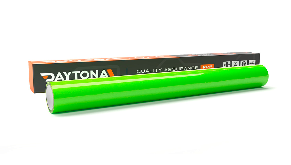 Глянцевая полиуретановая пленка Салатовый Флуоресцент DAYTONA PPF S200 Fantasy Gold Green