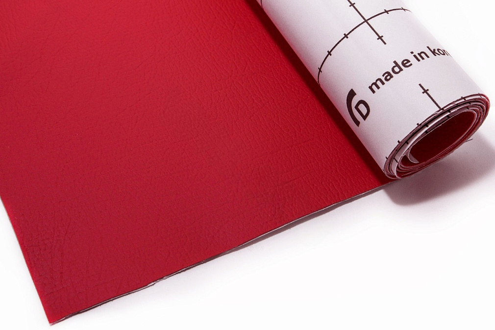 Экокожа самоклеящаяся красная Decoin (Корея)