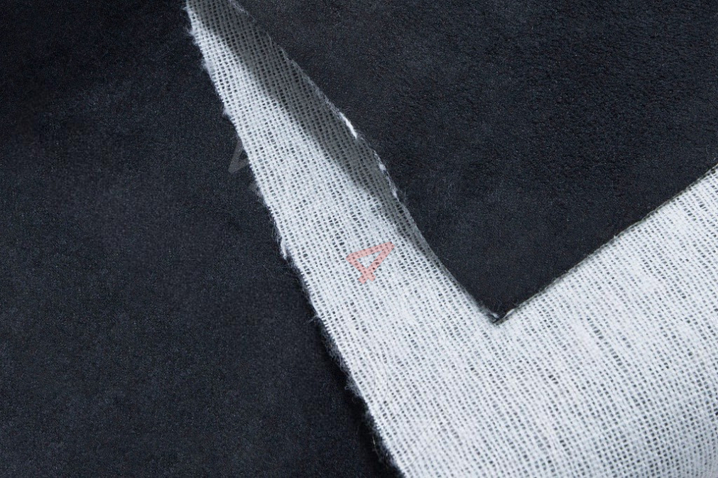 Алькантара без клея черная