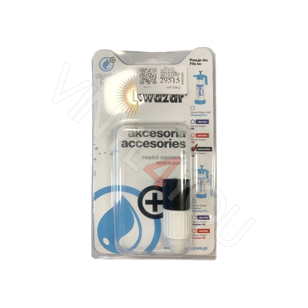 Насадка шарнирная пластиковая VENUS S PRO+ HD SOLVENT, KWAZAR